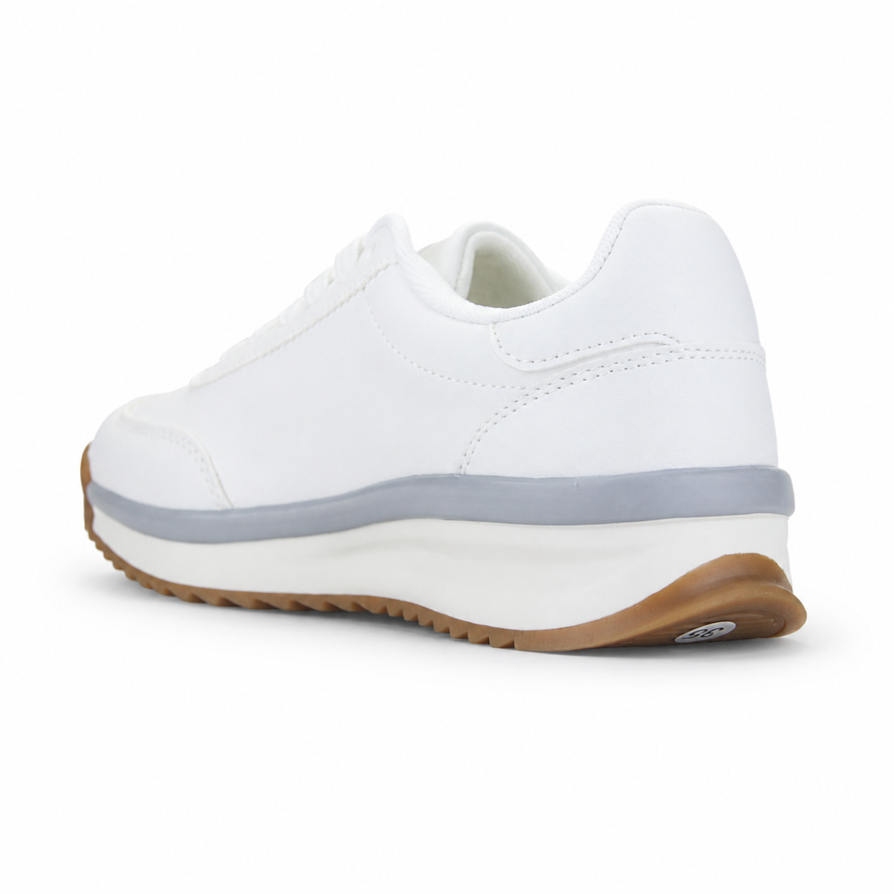 ZAPATILLA BLANCO GRIS MUJER URBANO CHALADA FRONT - 4