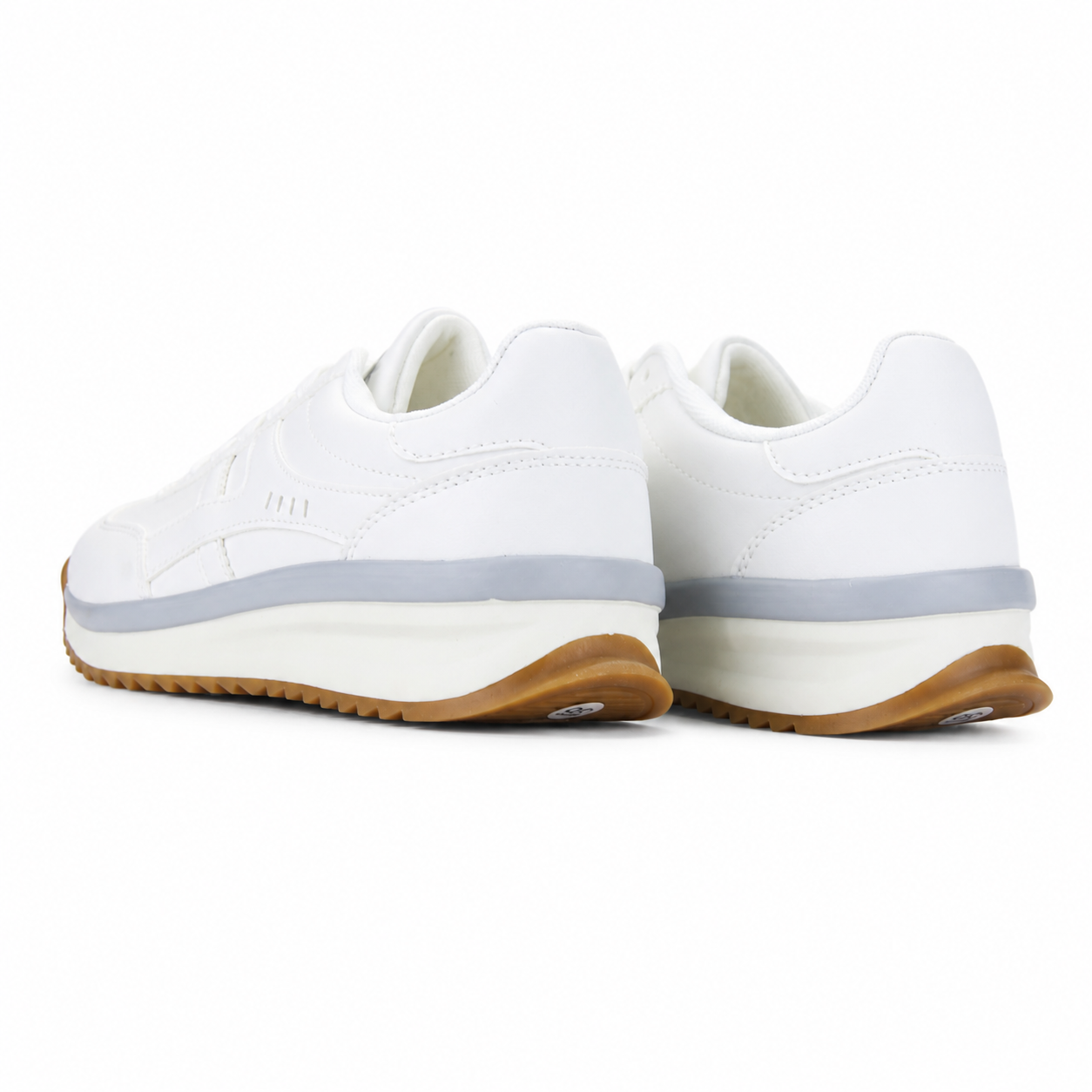 ZAPATILLA BLANCO GRIS MUJER URBANO CHALADA FRONT - 7