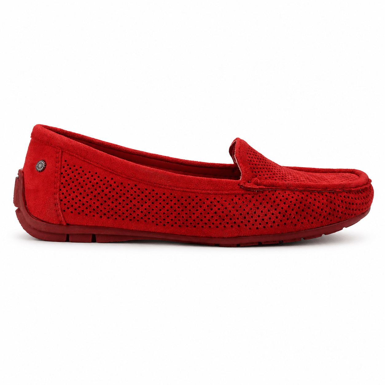 MOCASIN ROJO MUJER CASUAL CHALADA NAUTICO - 1