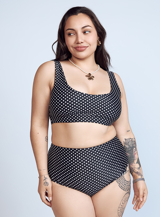 ROPA DE BAÑO MUJER MISS LADY MALIBU CON LUNARES - 1