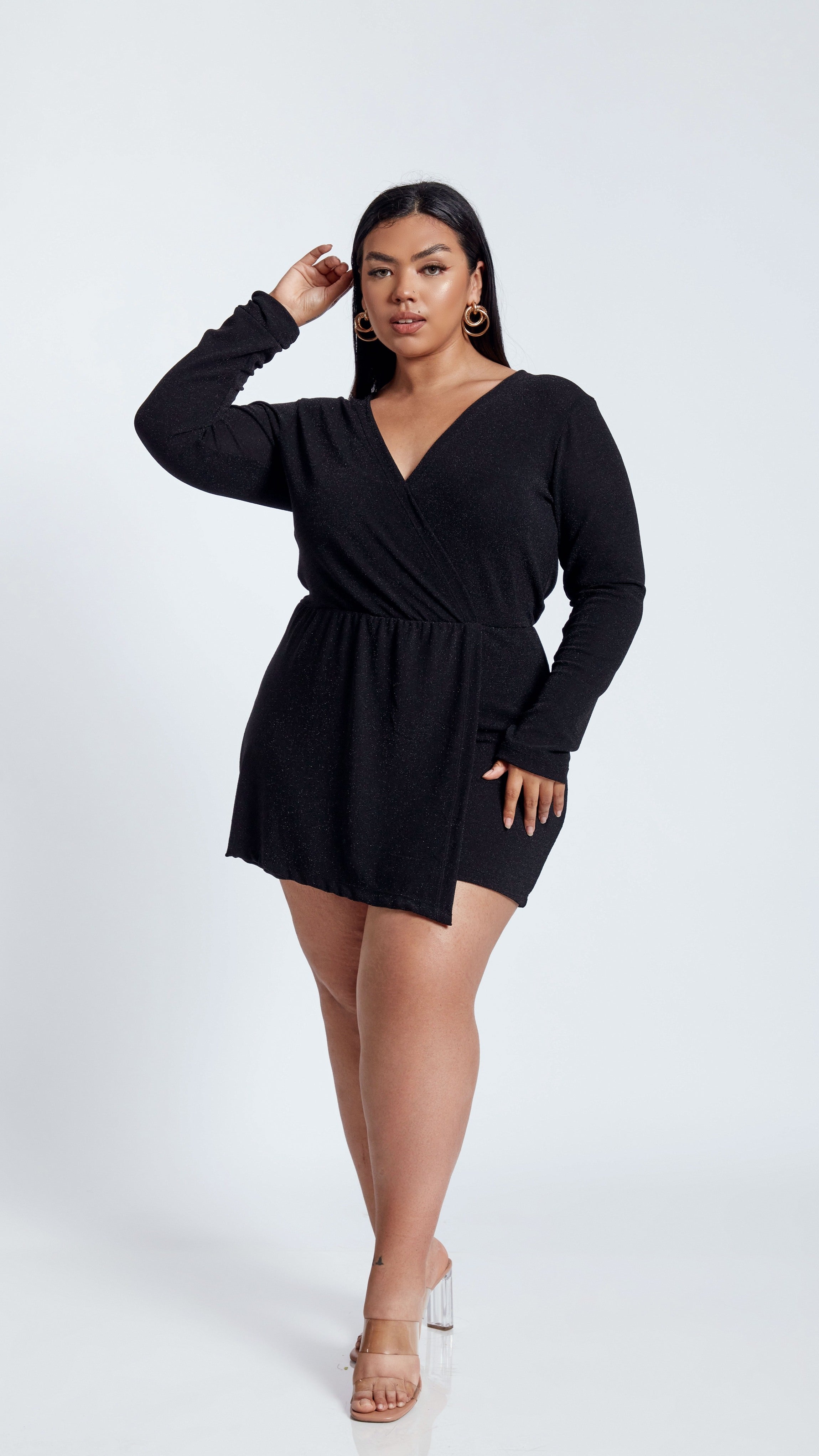 VESTIDO LAME DALILA NEGRO - MISS LADY - 1