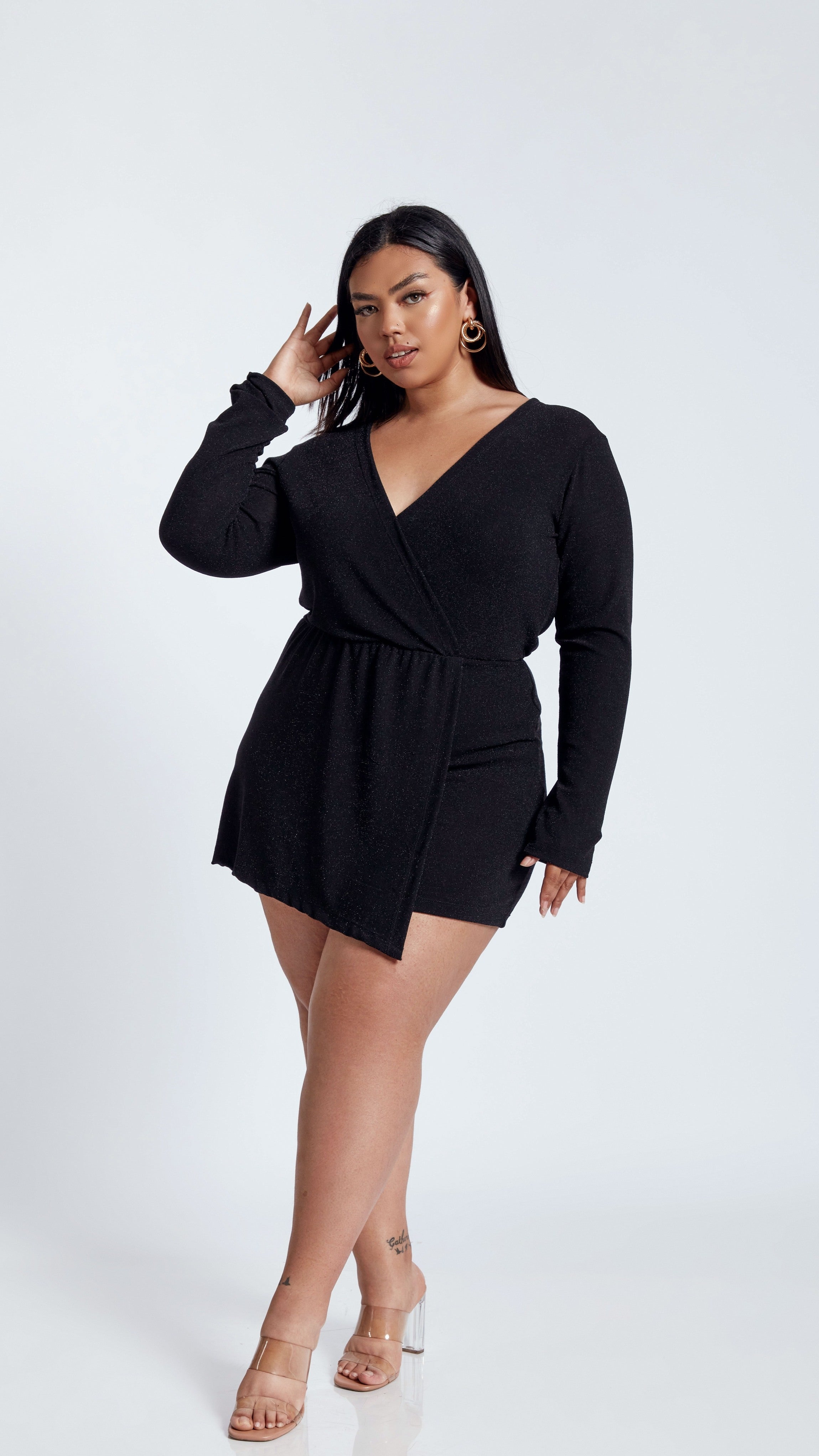 VESTIDO LAME DALILA NEGRO - MISS LADY - 2