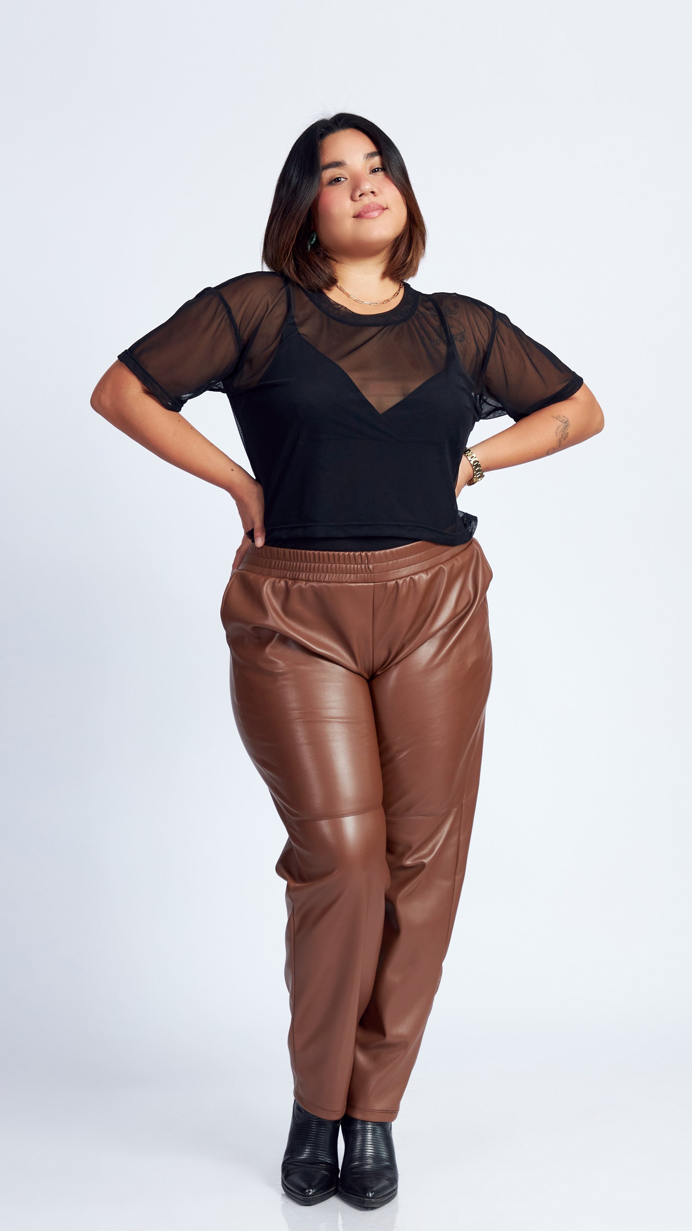 TOP DE TUL ARACELI NEGRO - MISS LADY - 1