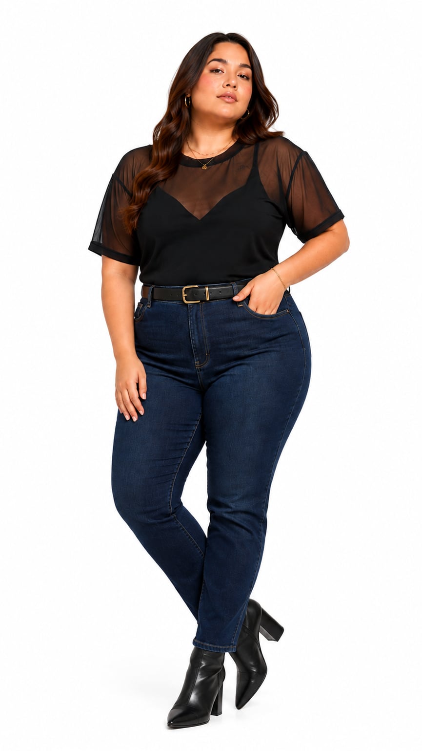 TOP DE TUL ARACELI NEGRO - MISS LADY - 3