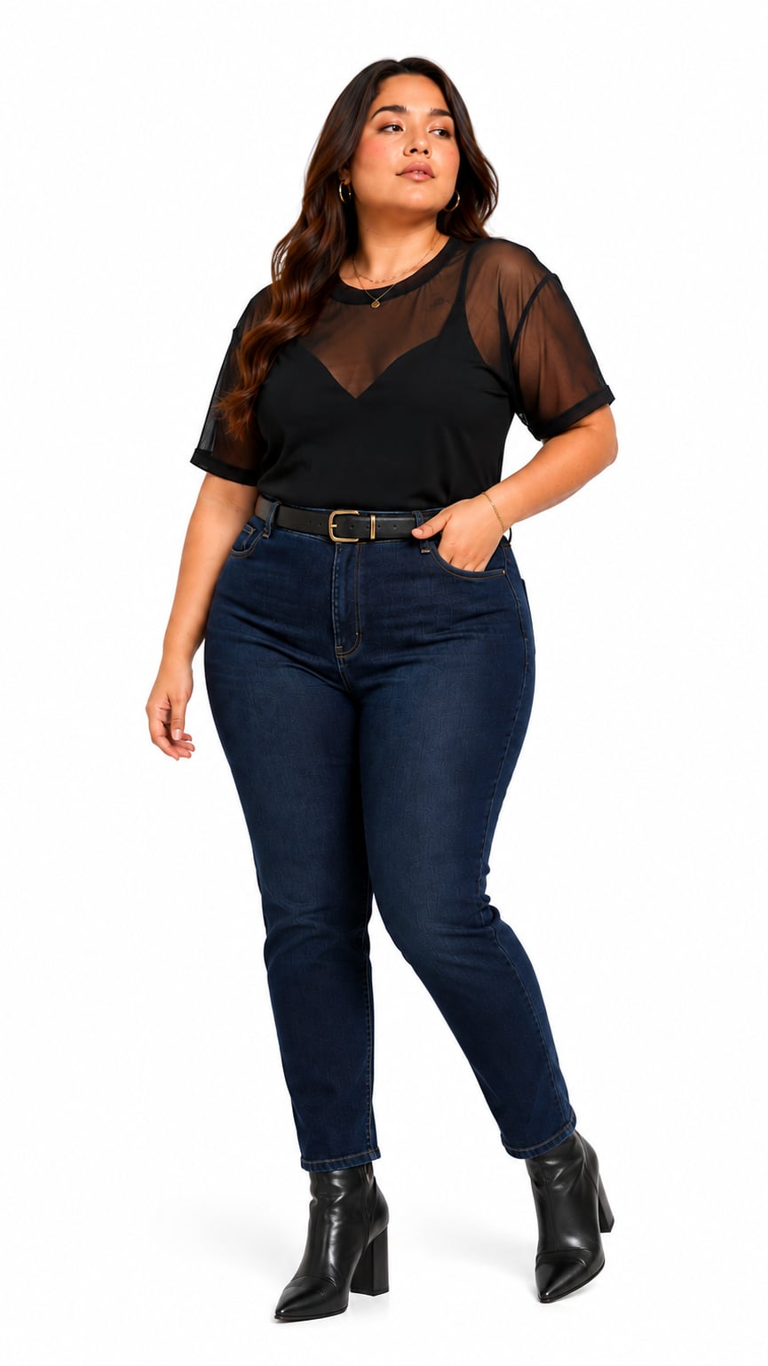 TOP DE TUL ARACELI NEGRO - MISS LADY - 4