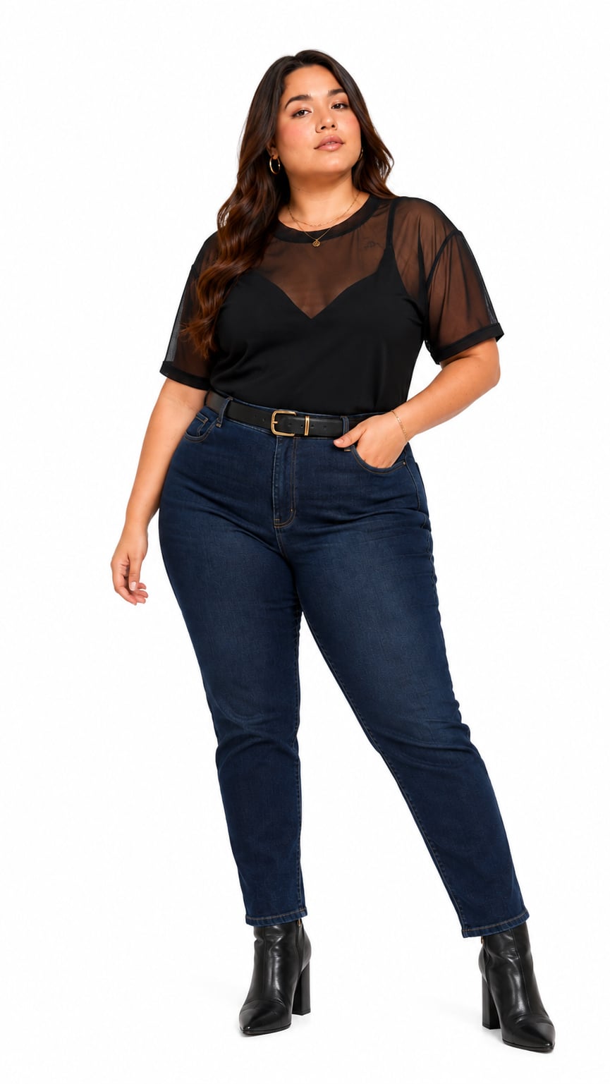 TOP DE TUL ARACELI NEGRO - MISS LADY - 5