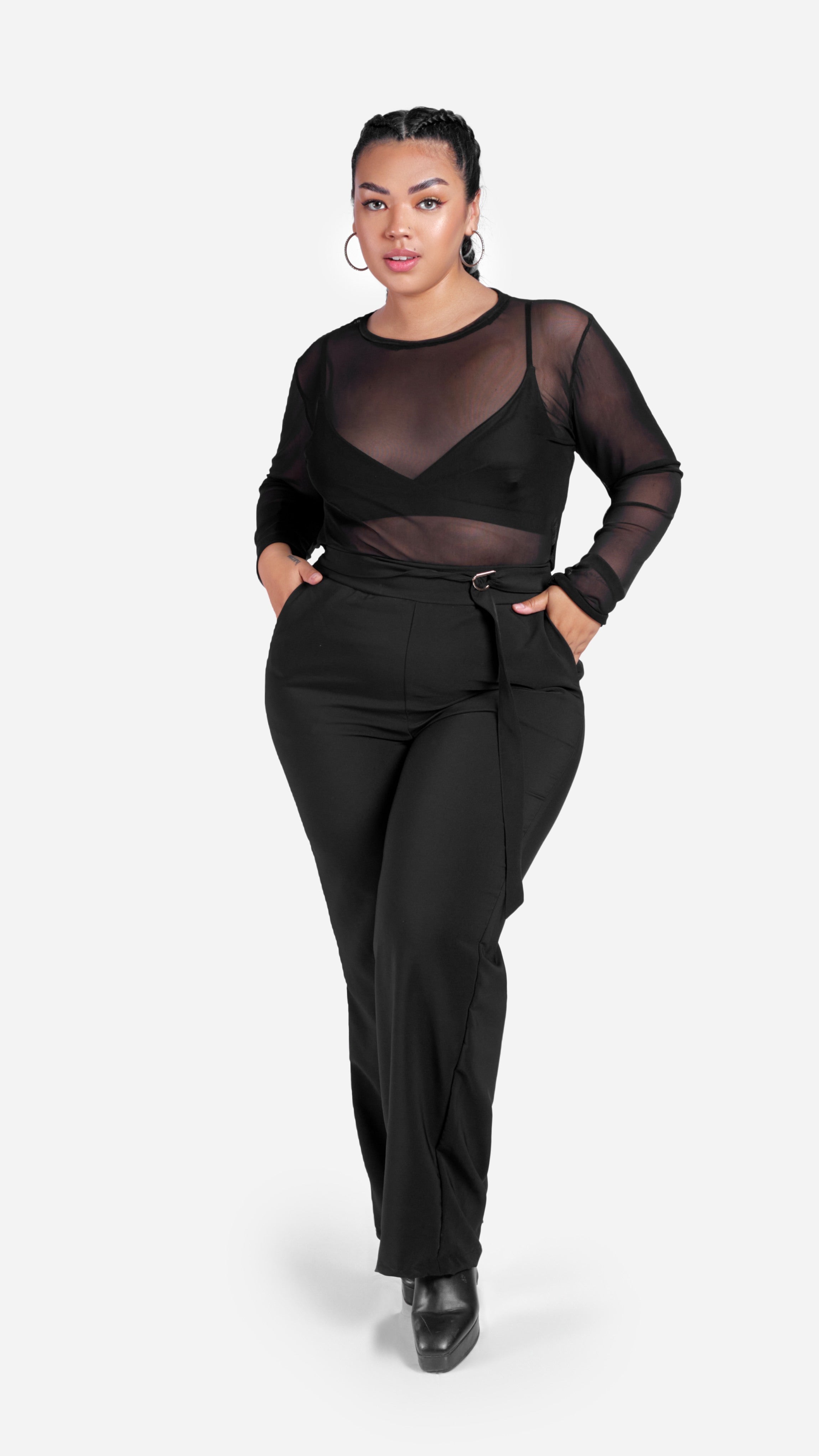 TOP DE TUL NAHOMI NEGRO - MISS LADY - 1