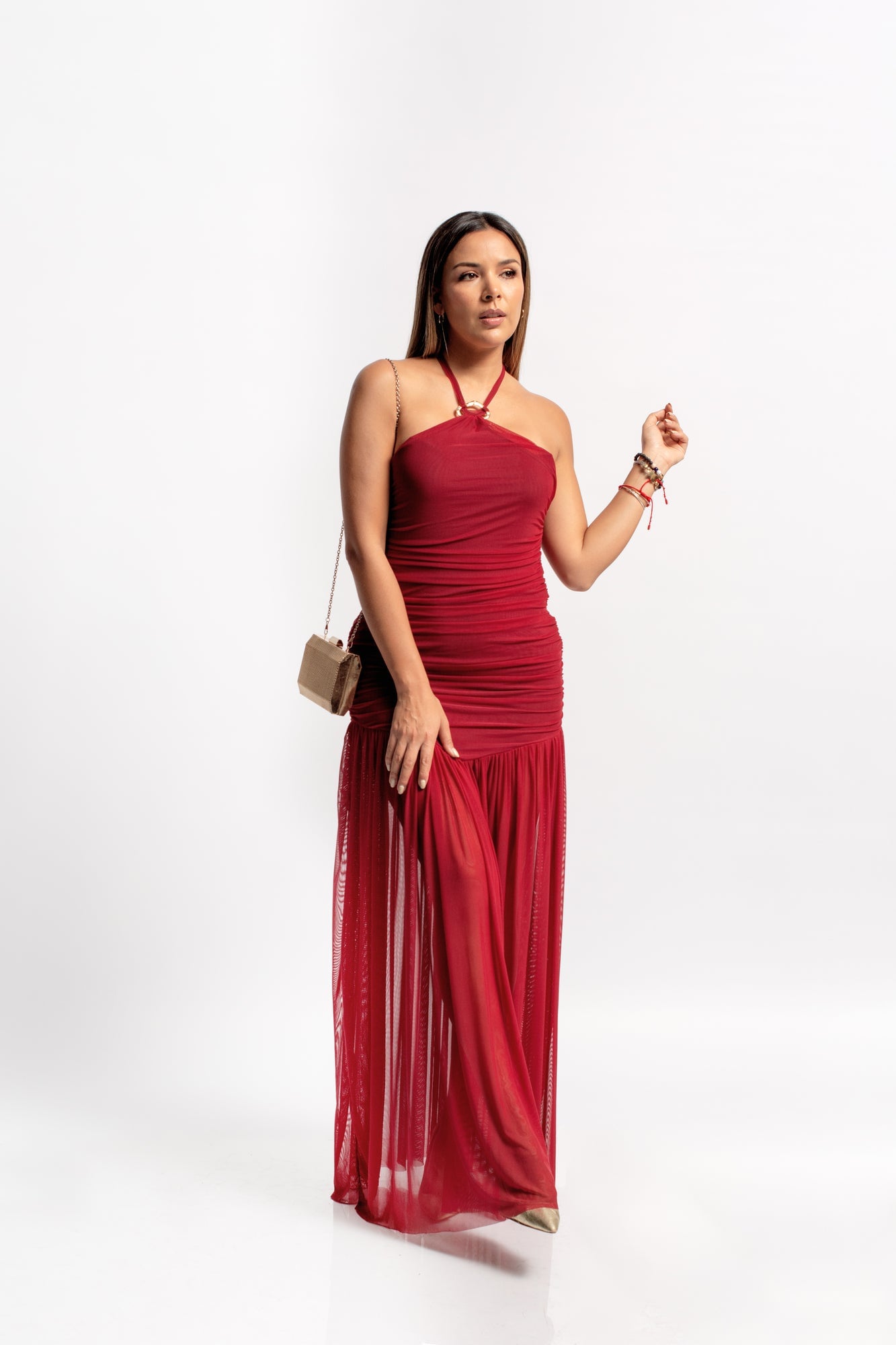 VESTIDO MUJER MERRY GUINDA - MISS LADY - 2