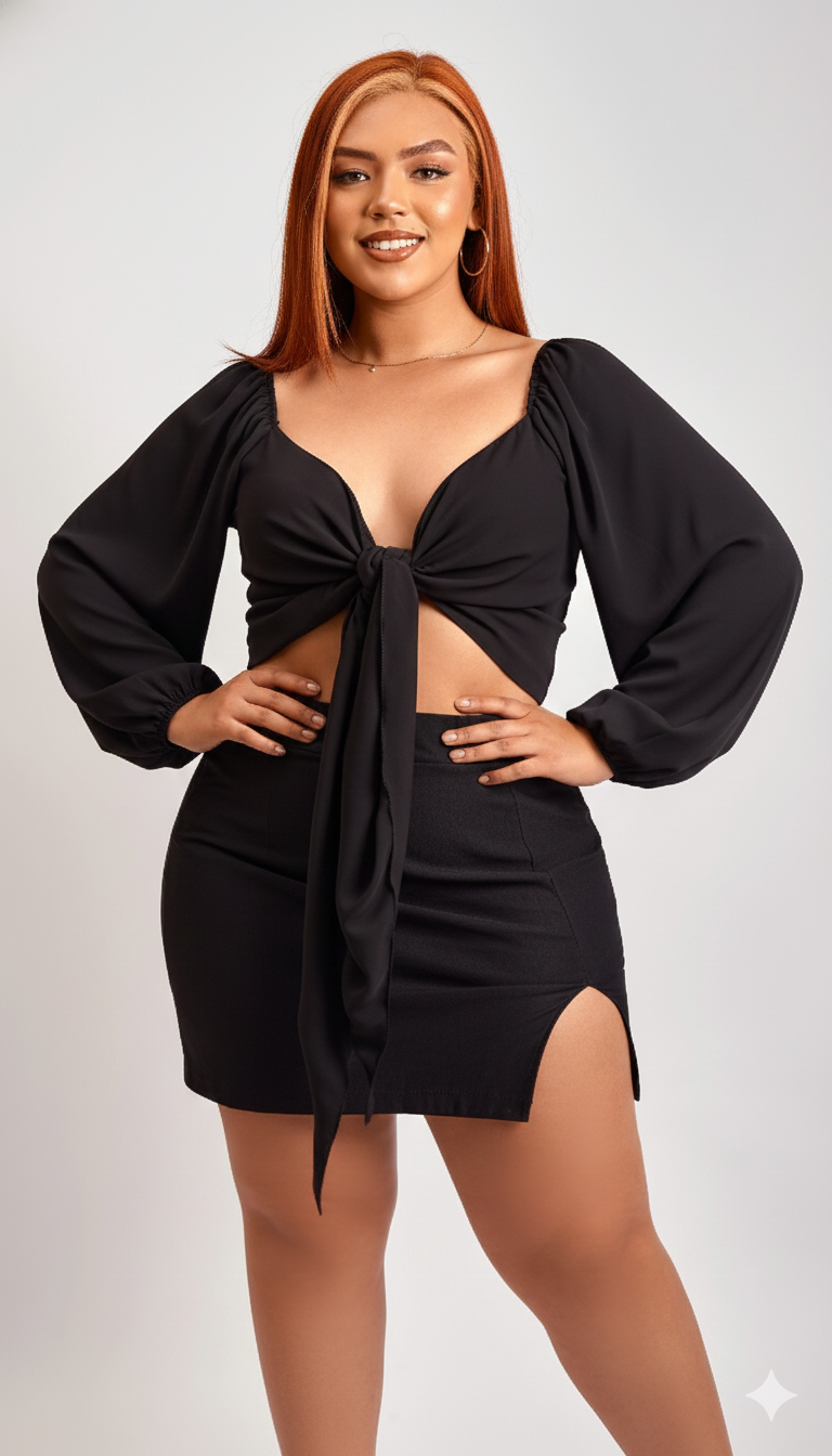 BLUSA SEBASTIANA COLOR NEGRO - MISS LADY - 3
