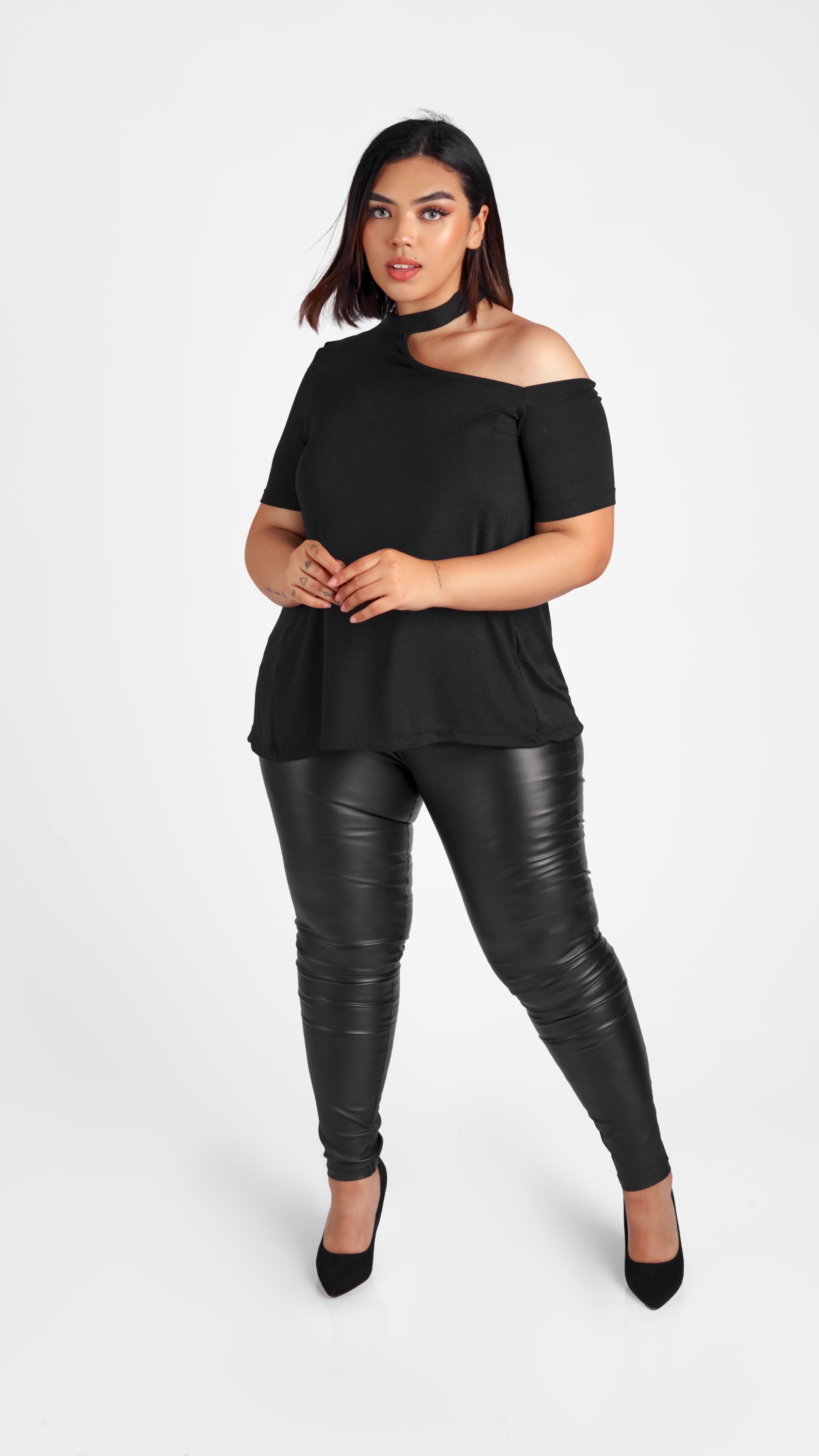 TOP PAMELA NEGRA - MISS LADY - 1