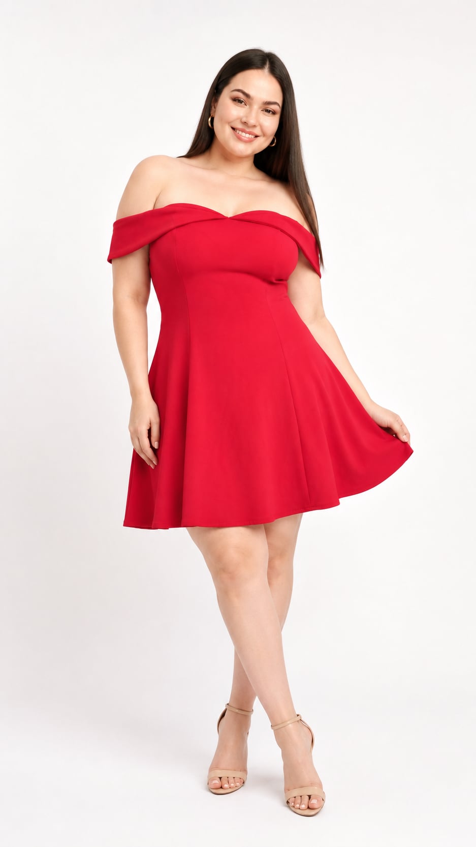 VESTIDO KORINA COLOR ROJO - MISS LADY - 3