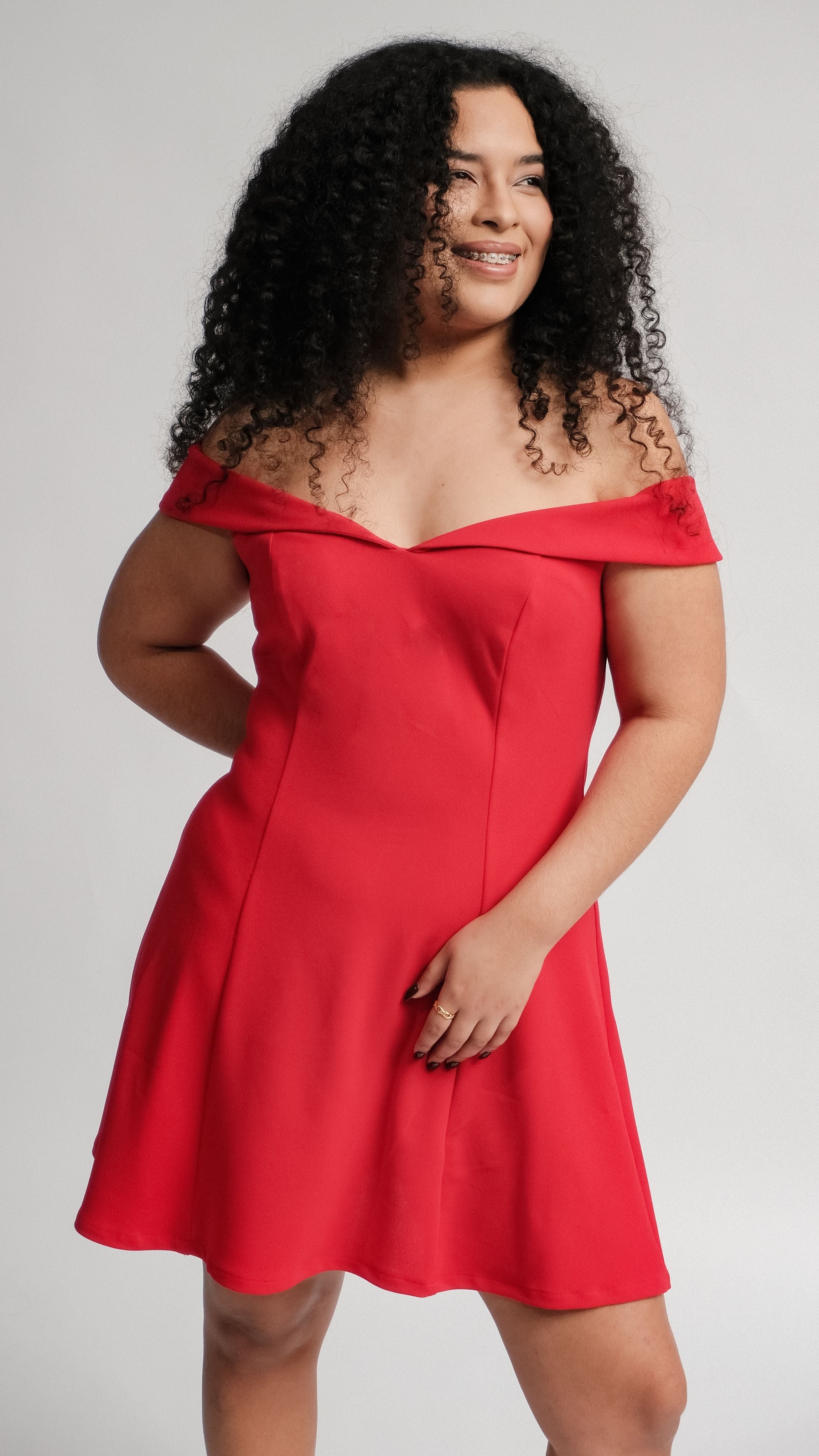 VESTIDO KORINA COLOR ROJO - MISS LADY - 3