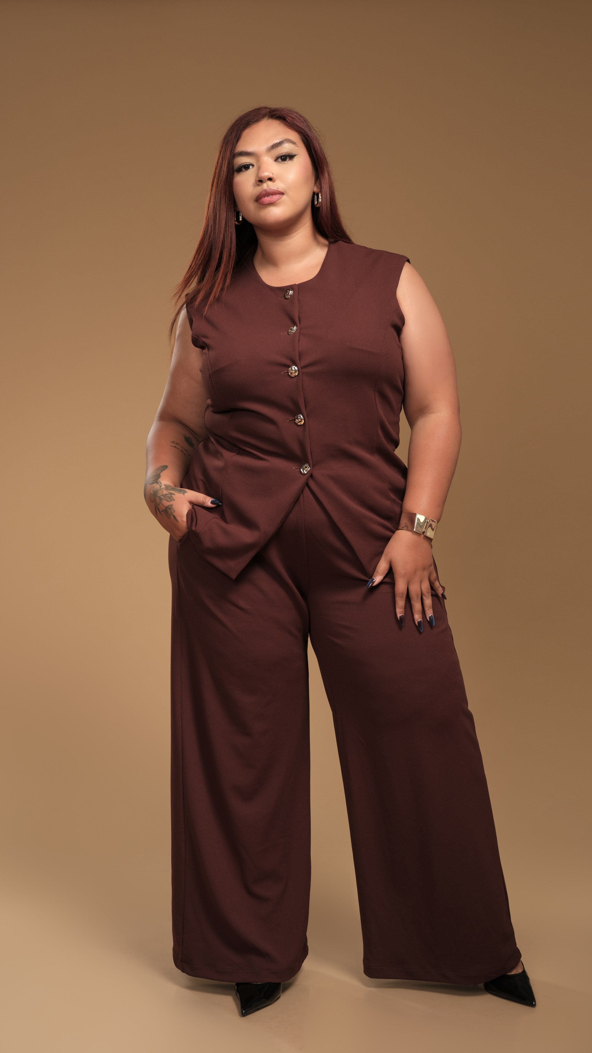 PANTALON AMELIA CHOCOLATE - MISS LADY - 2