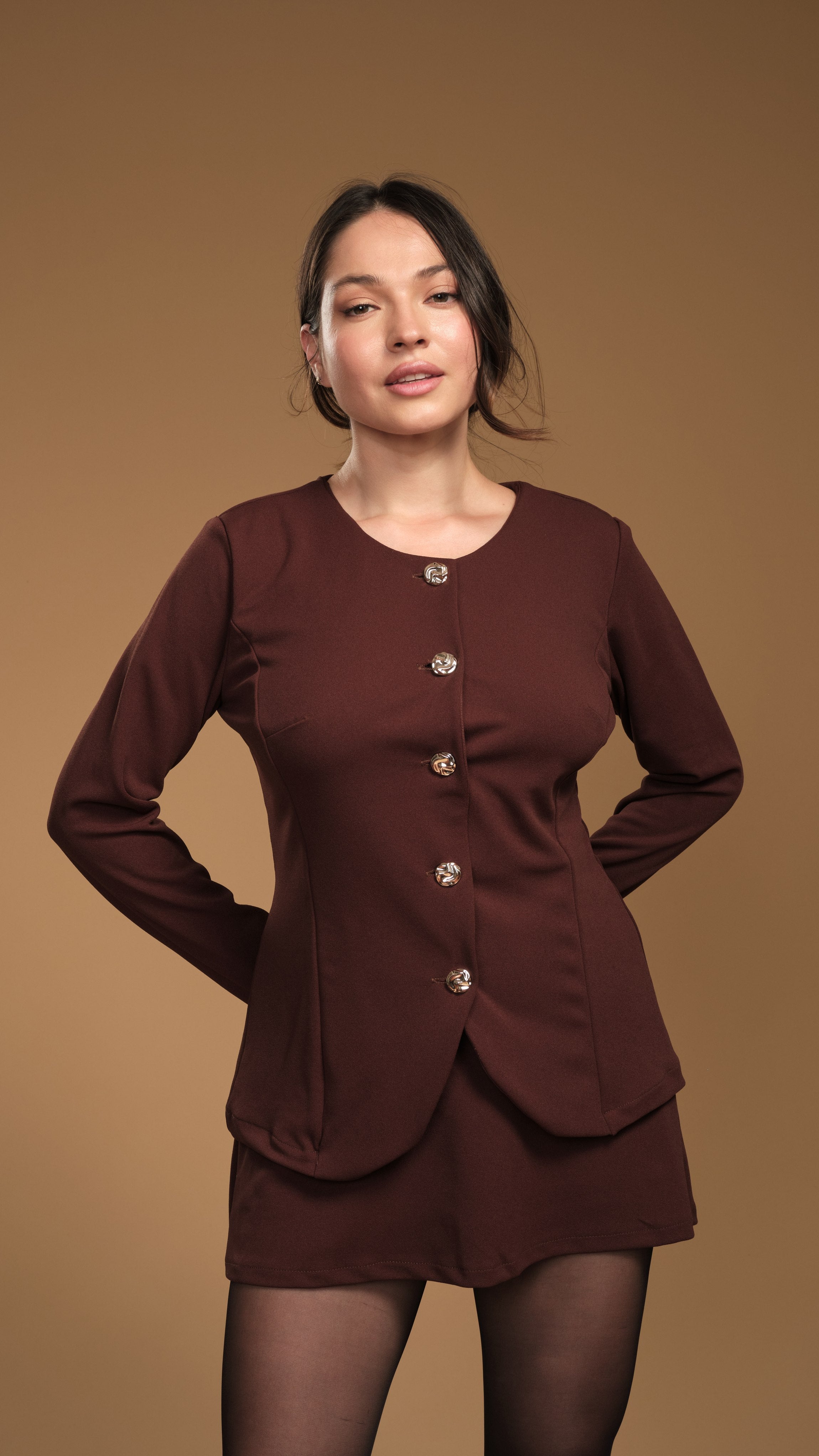 CHAQUETA RENATA CHOCOLATE - MISS LADY - 2