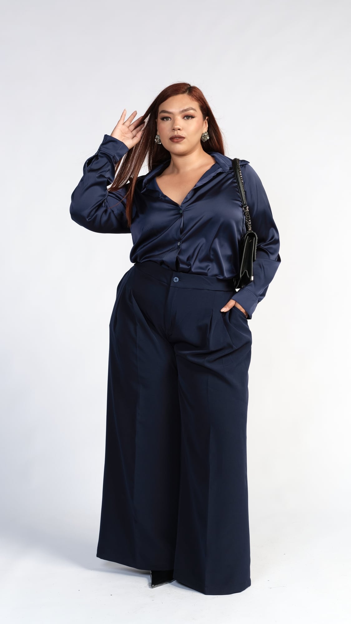 PANTALÓN FEMME AZUL NAVY - 1