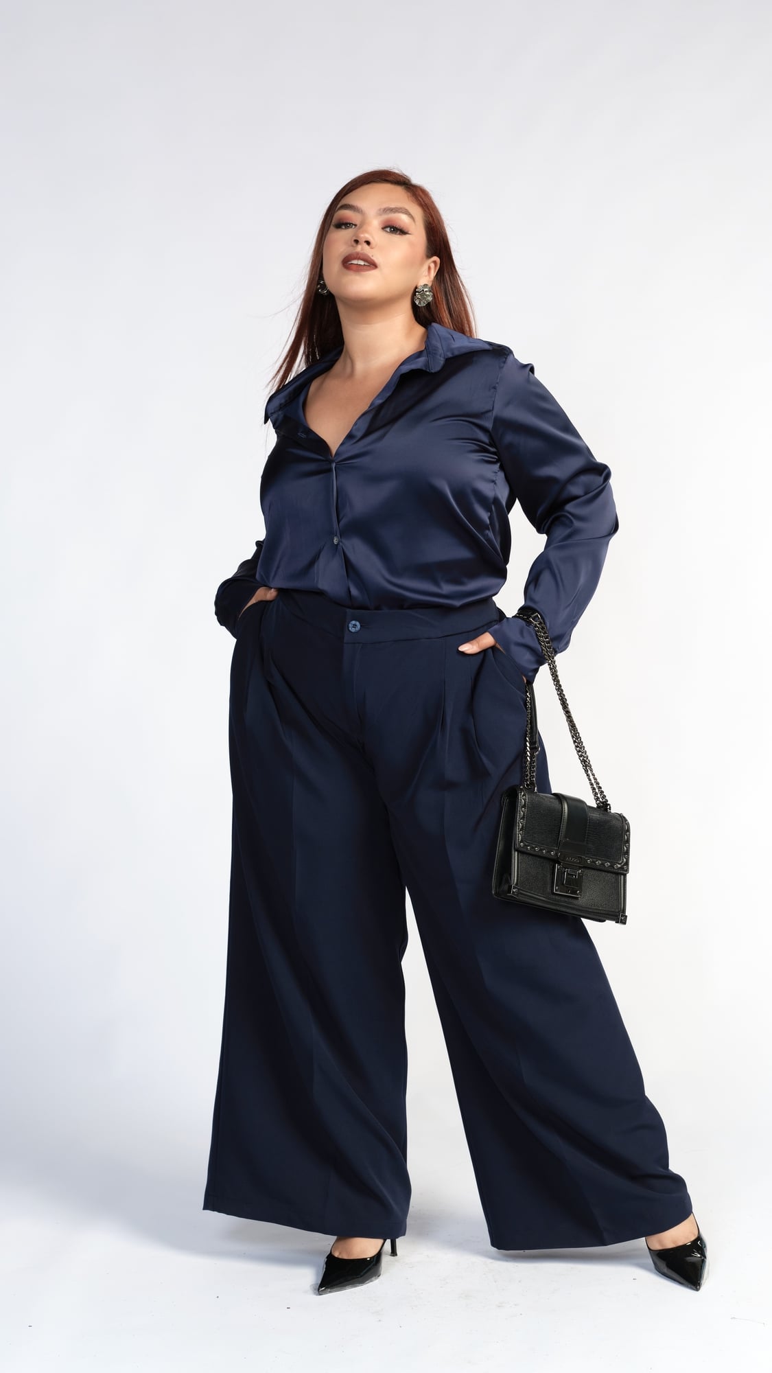 PANTALÓN FEMME AZUL NAVY - 3