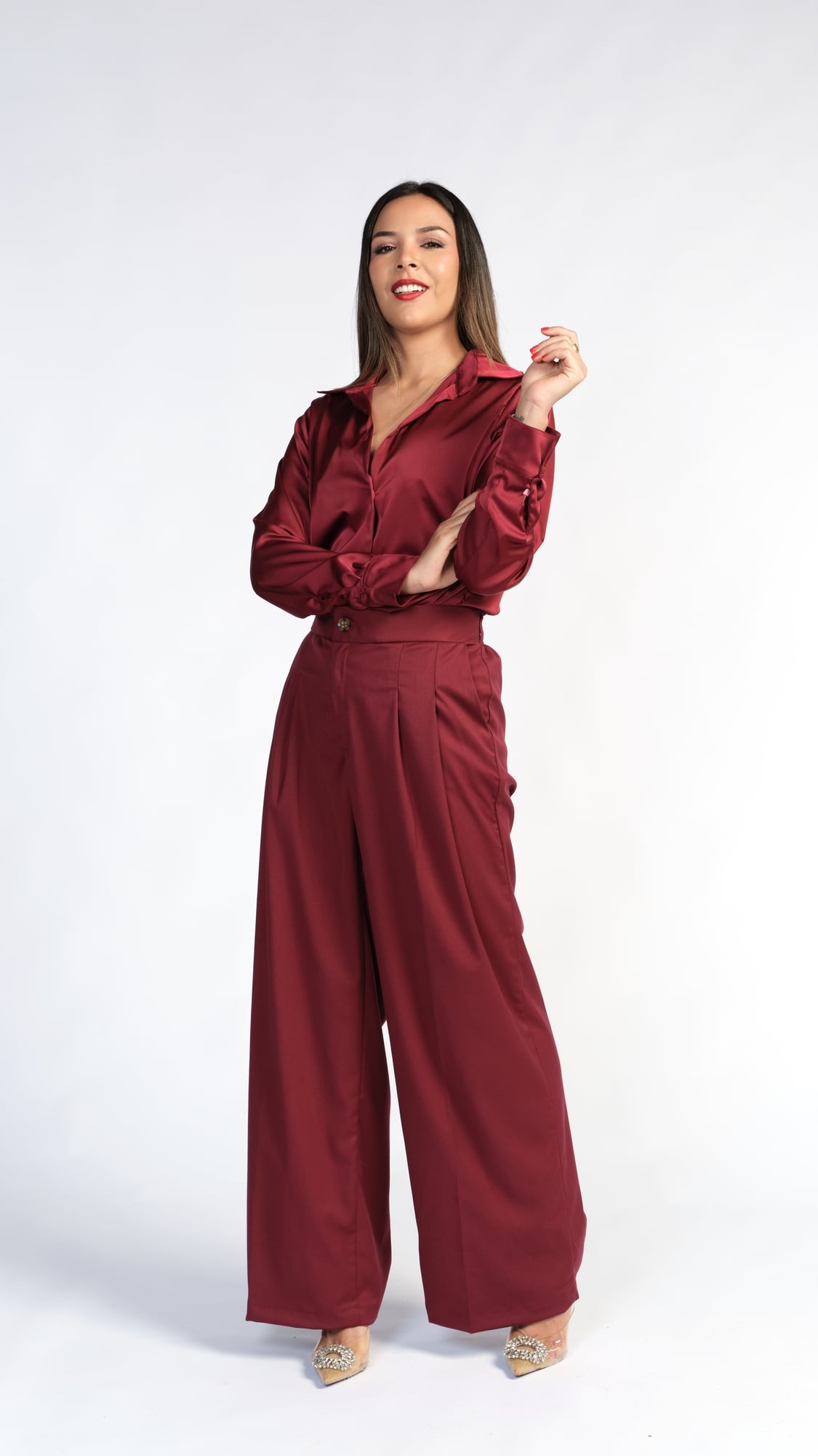 PANTALÓN FEMME VINO - 4