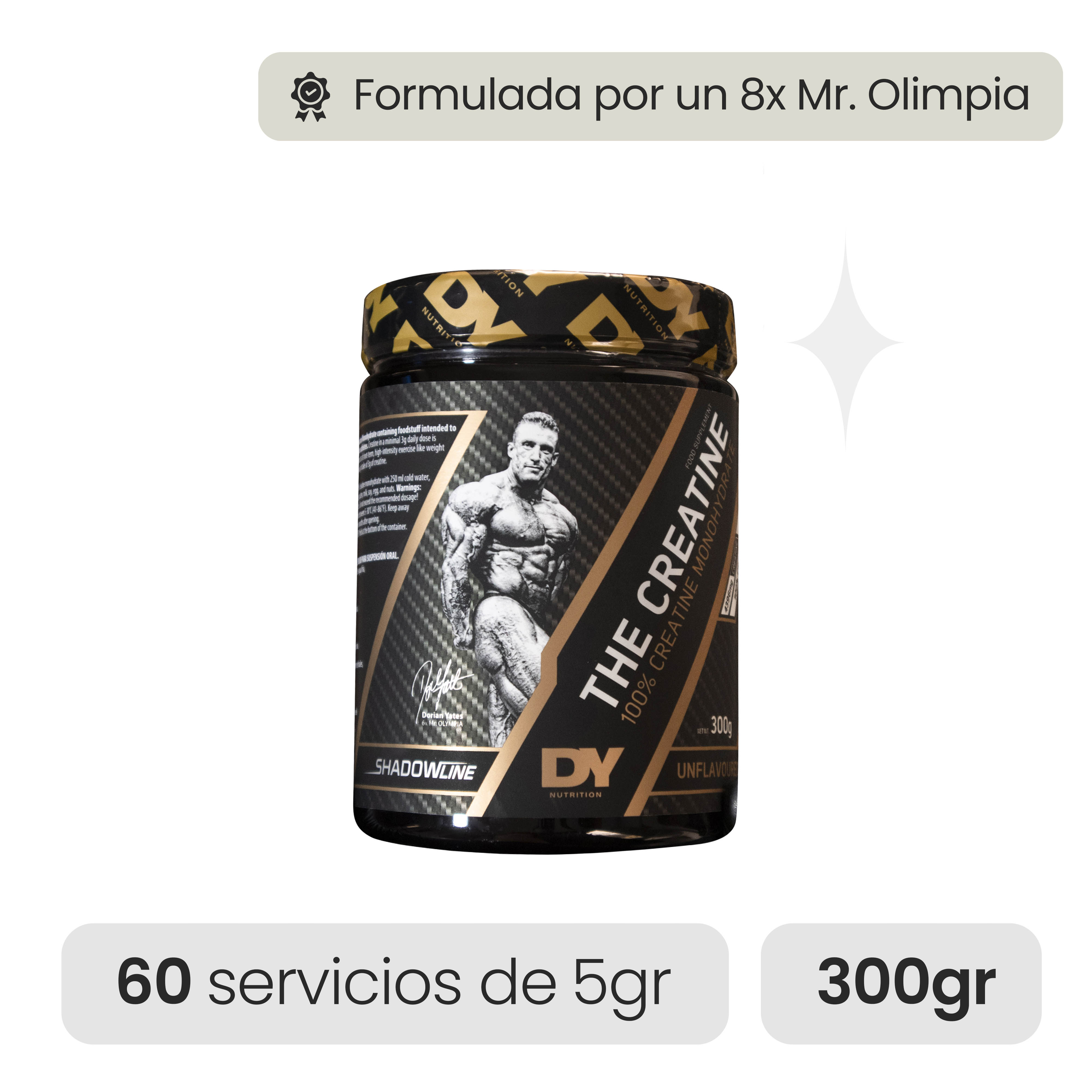 CREATINA MONOHIDRATADA 300GR DY NUTRITION - 1