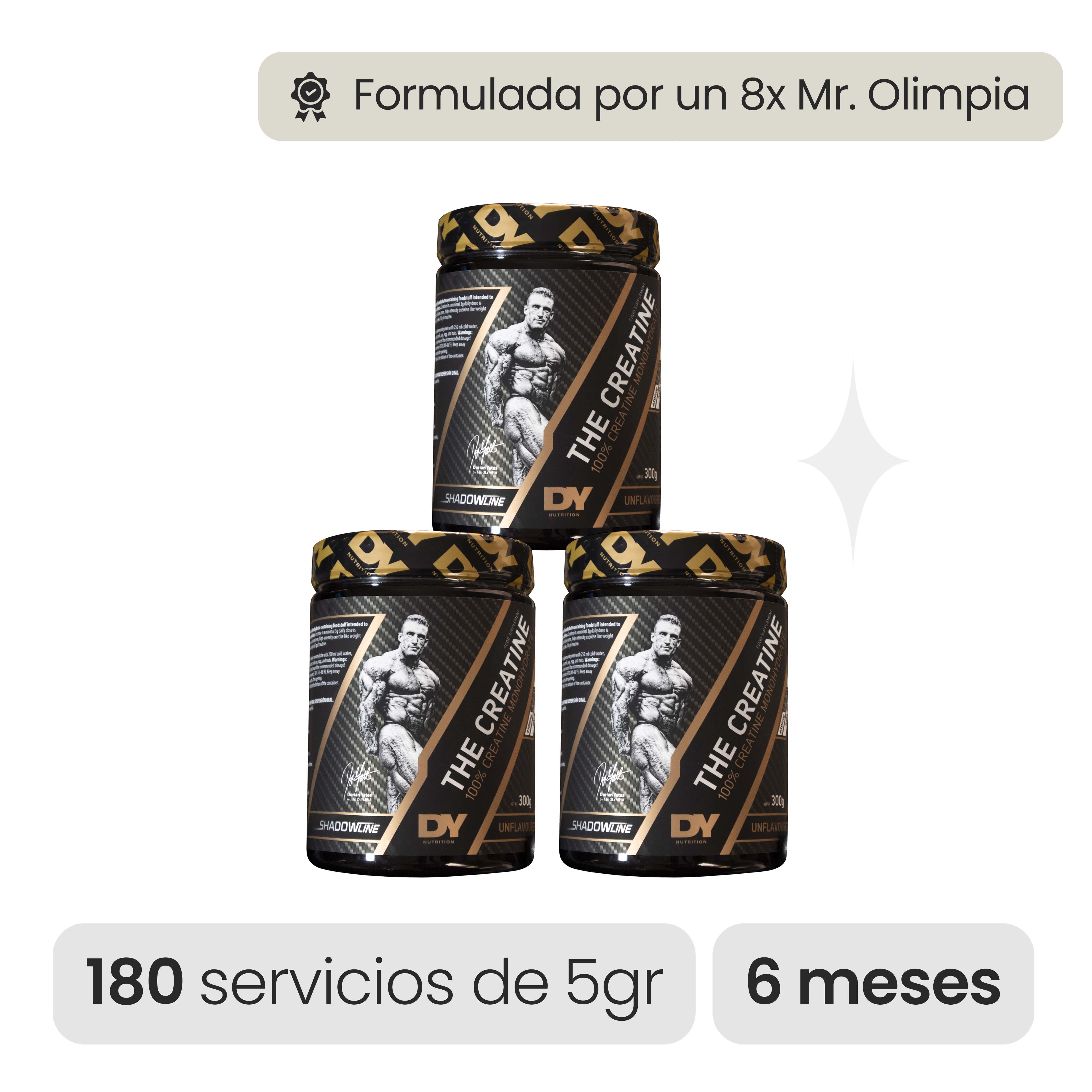 3PACK CREATINA MONOHIDRATADA 300GR DY NUTRITION - 1