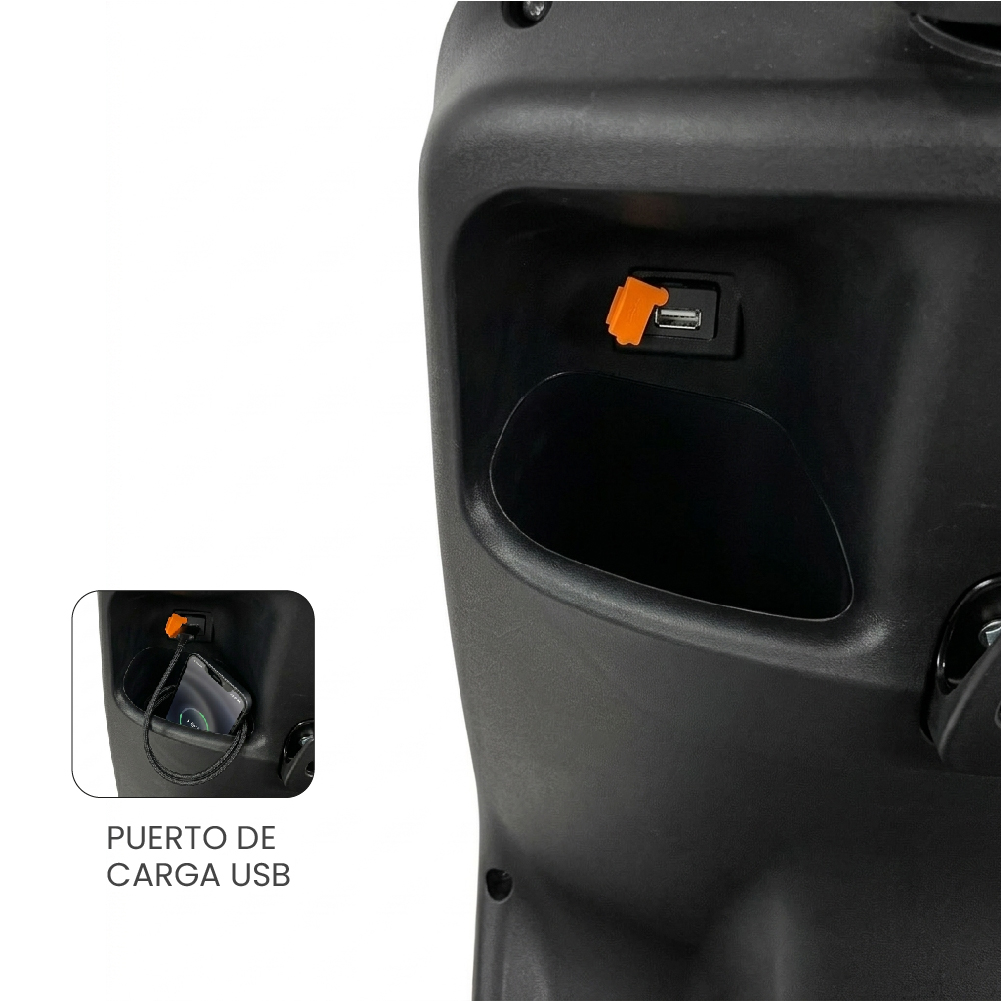 MOTO ELÉCTRICA TERA DE LITIO, 50KMH, 70KM, 800W GRIS - 5
