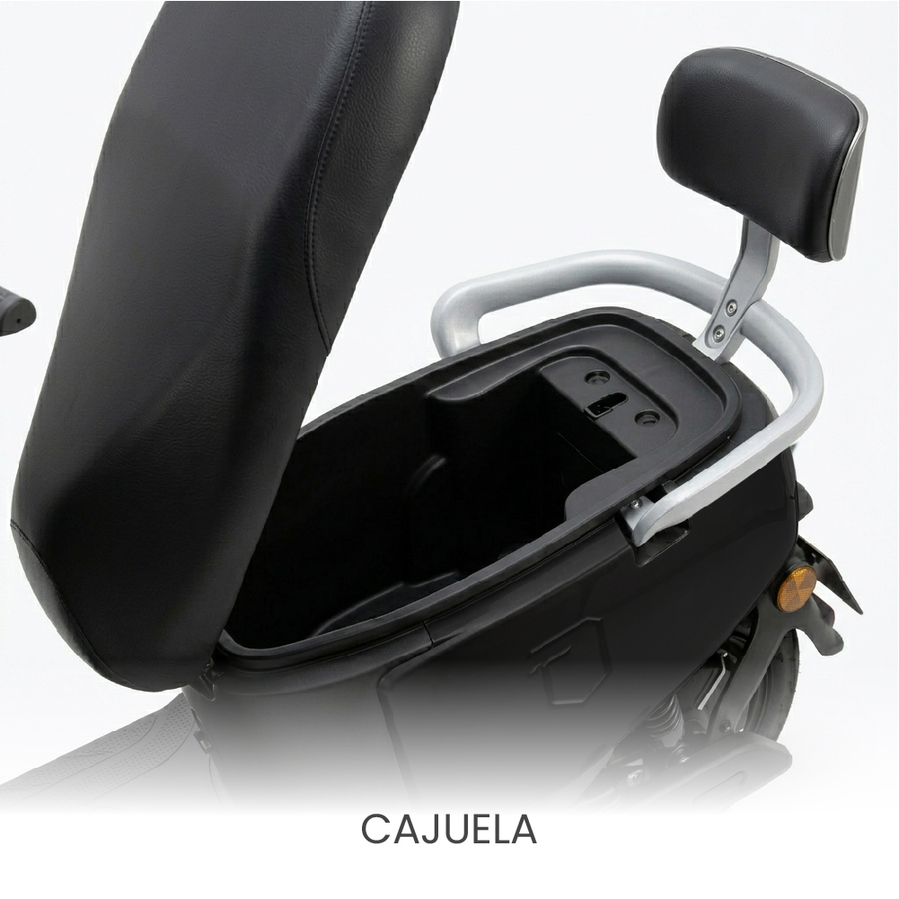 MOTO ELÉCTRICA TERA DE LITIO, 50KMH, 70KM, 800W GRIS - 6