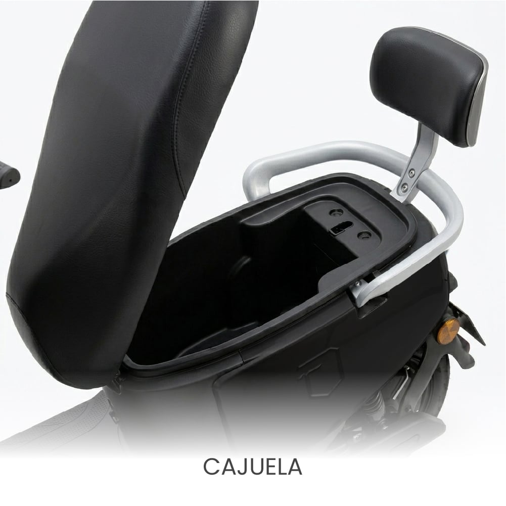 MOTO ELÉCTRICA TERA DE LITIO, 50KMH, 70KM, 800W NEGRO - 6
