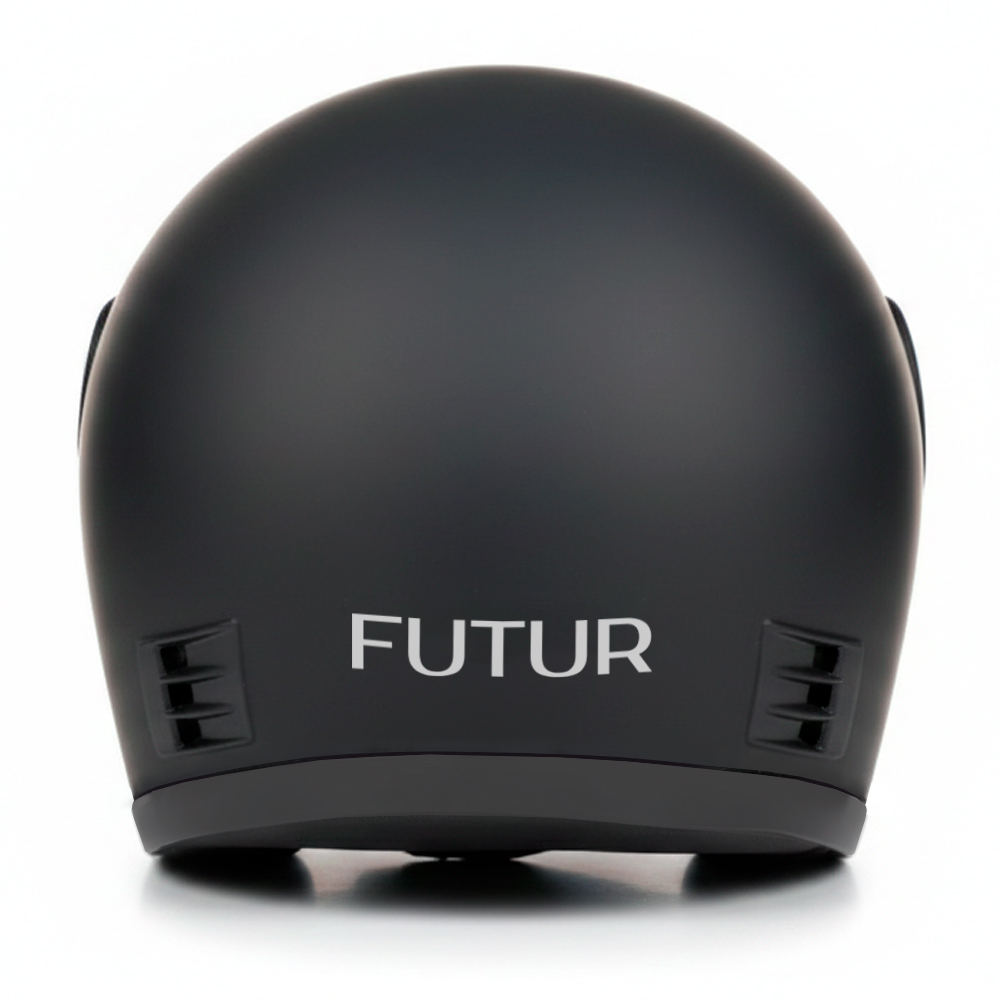 CASCO MOTO FUTUR CLASSIC NEGRO - 4