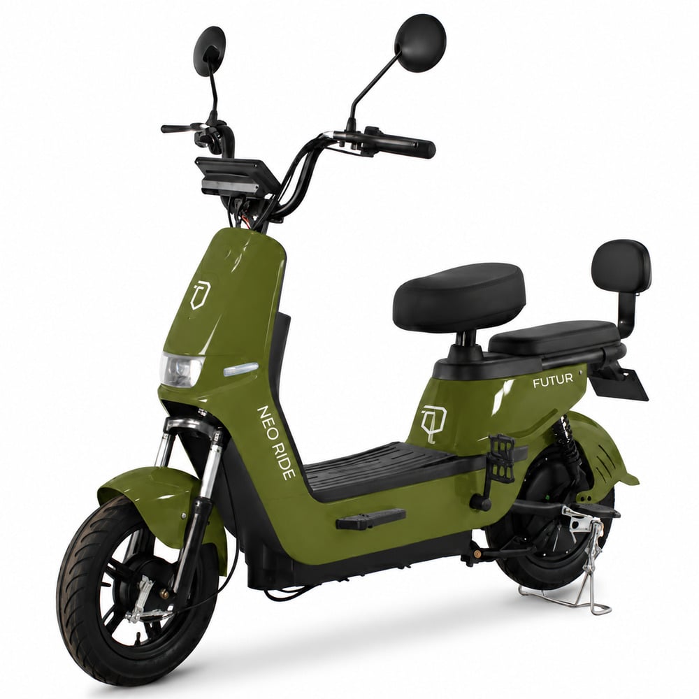 BICIMOTO ELÉCTRICA NEORIDE 25KM/H, 35KM, 350W VERDE - BATERÍA EXTRAÍBLE - 2