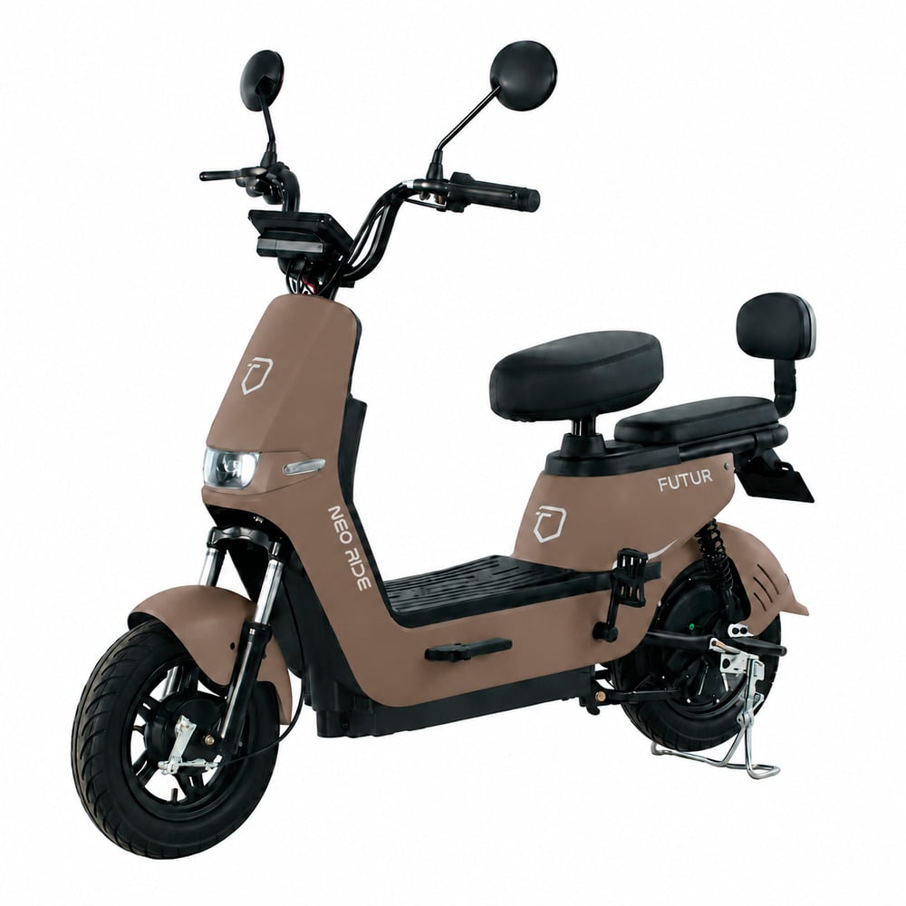 BICIMOTO ELÉCTRICA NEORIDE 25KM/H, 35KM, 350W TAUPE - BATERÍA EXTRAÍBLE - 2