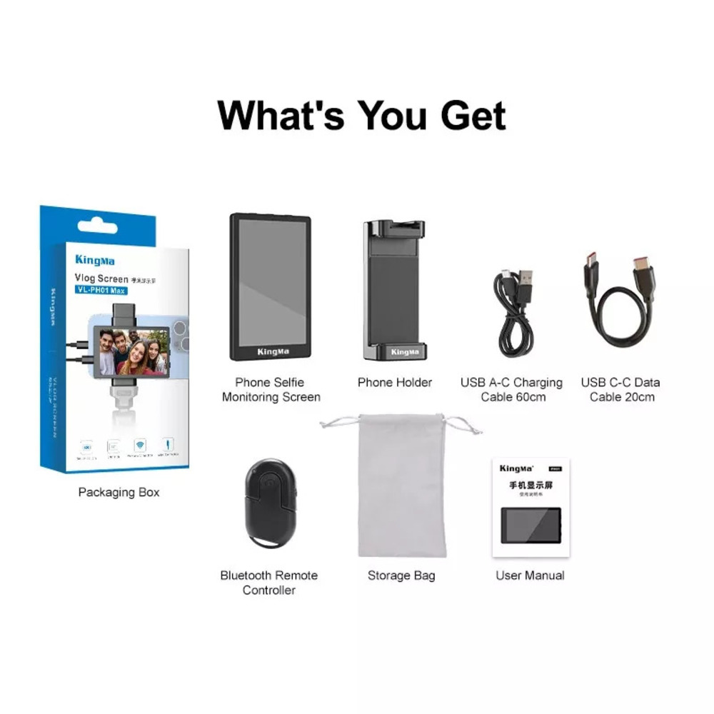 KINGMA VL PH 01 MAX MONITOR EXTERNO PARA LIVES Y BLOG - 2