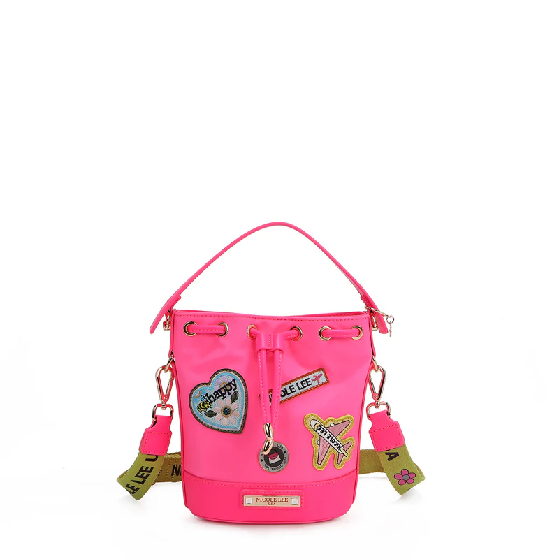 BOLSO BOMBONERA CON PARCHES DE COLORES - 1