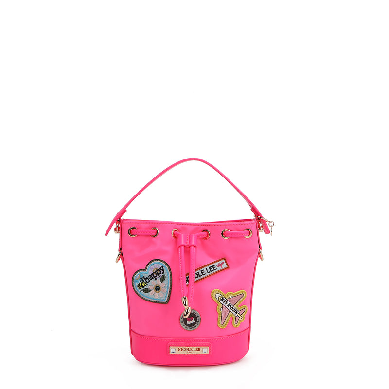 BOLSO BOMBONERA CON PARCHES DE COLORES - 2