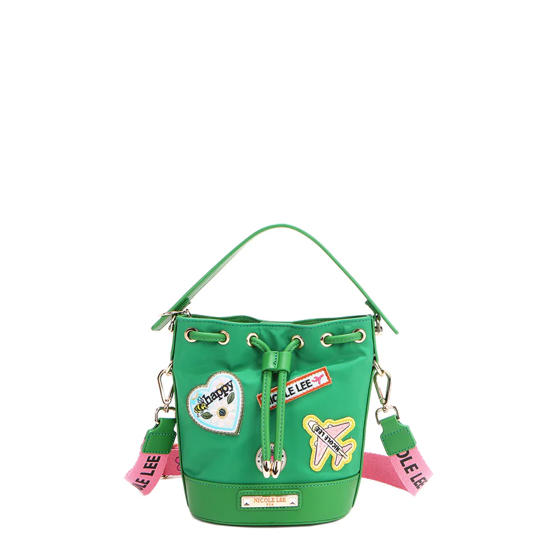 BOLSO BOMBONERA CON PARCHES DE COLORES - 1