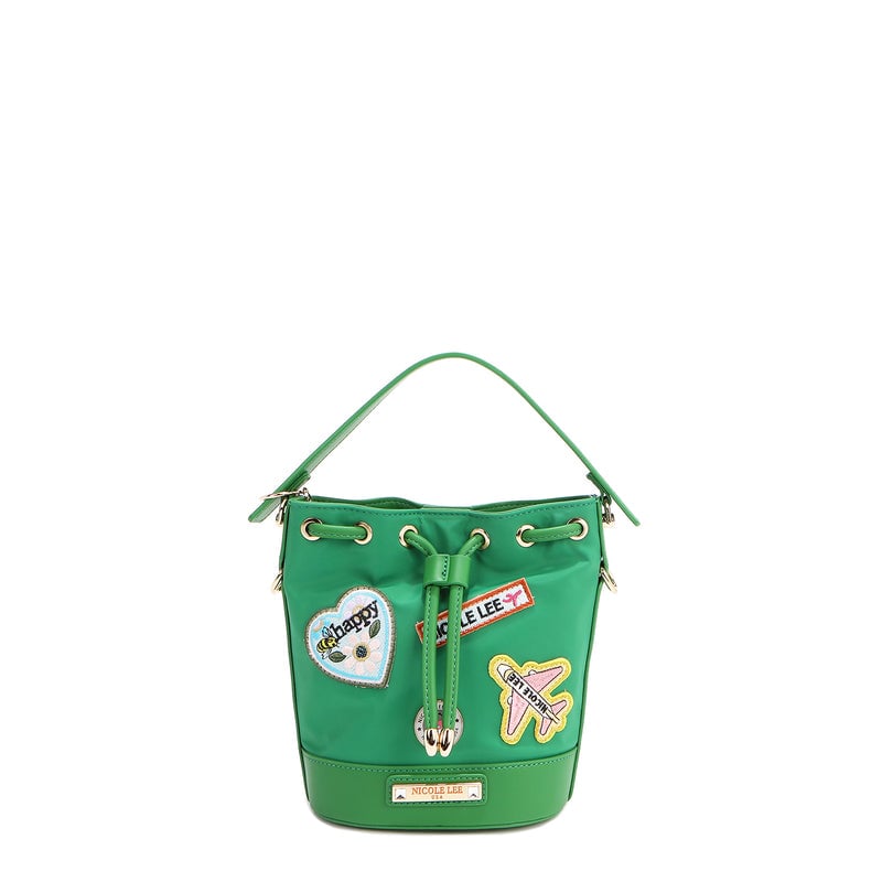 BOLSO BOMBONERA CON PARCHES DE COLORES - 2