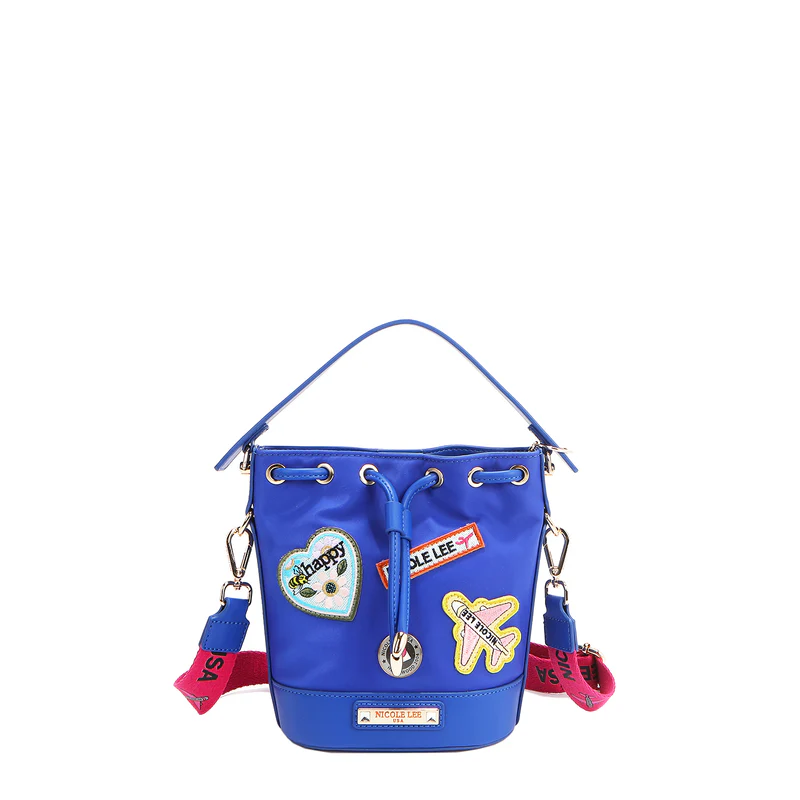 BOLSO BOMBONERA CON PARCHES DE COLORES - 1