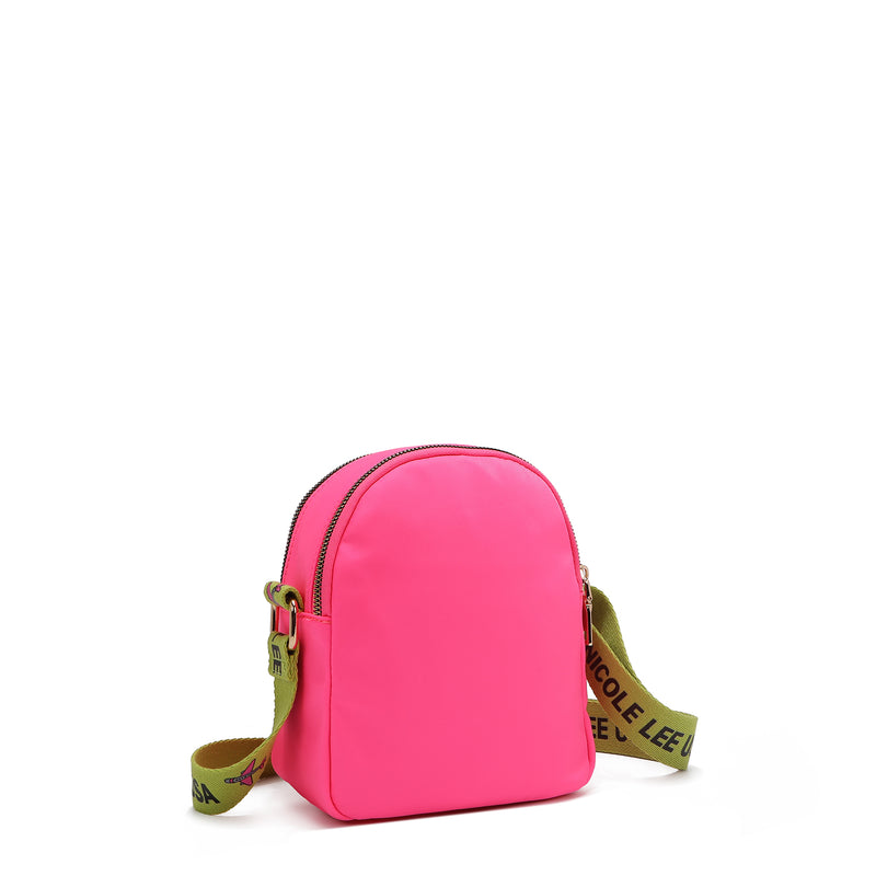 BOLSO CRUZADO CON PARCHES DE COLORES (ROSADO) - 3