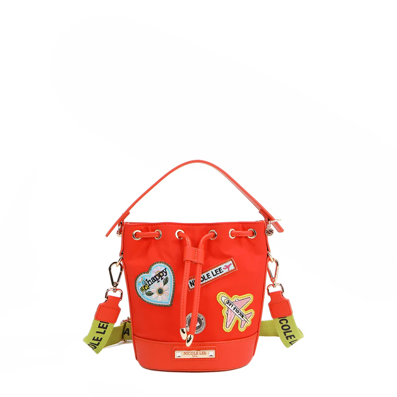 BOLSO BOMBONERA CON PARCHES DE COLORES - 1