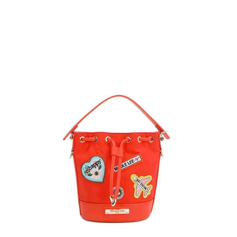 BOLSO BOMBONERA CON PARCHES DE COLORES - 2