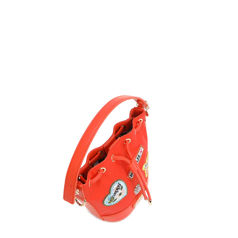 BOLSO BOMBONERA CON PARCHES DE COLORES - 6