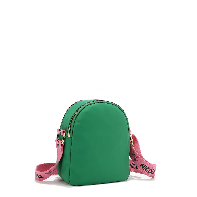BOLSO CRUZADO CON PARCHES DE COLORES (VERDE) - 3
