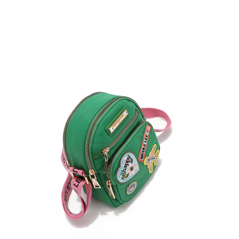 BOLSO CRUZADO CON PARCHES DE COLORES (VERDE) - 6