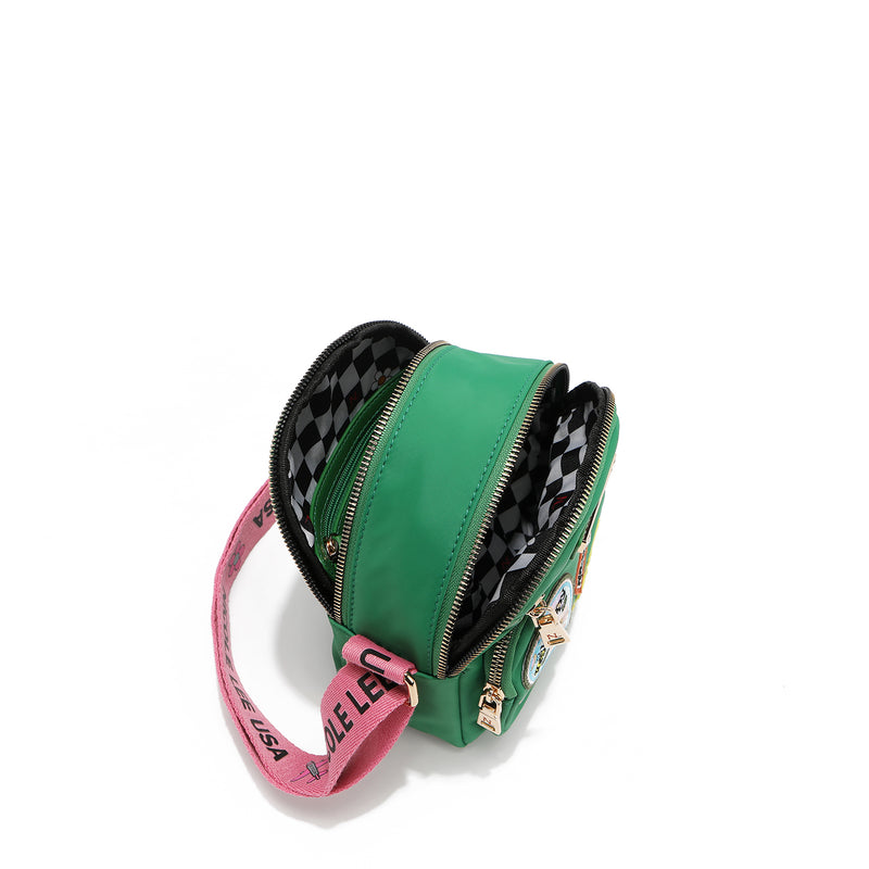 BOLSO CRUZADO CON PARCHES DE COLORES (VERDE) - 7