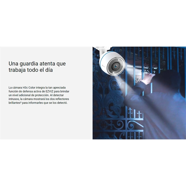 CÁMARA DE SEGURIDAD INTELIGENTE FIJA PARA EXTERIOR CS-H3C COLOR 1080P - 4