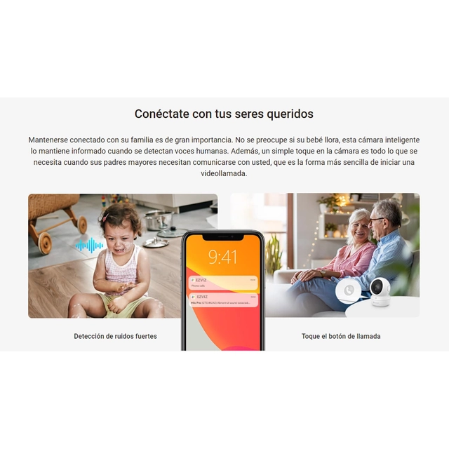 CÁMARA DE SEGURIDAD INTELIGENTE PARA INTERIORES H6C PRO 2K 3MP - EZVIZ - 2