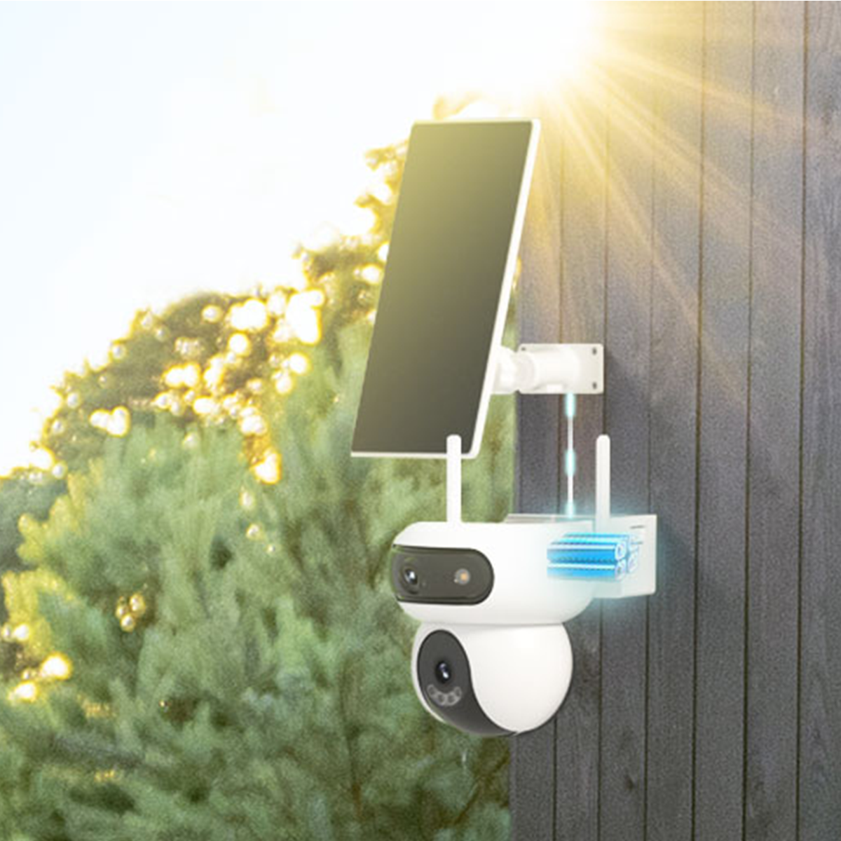 CÁMARA DE SEGURIDAD EZVIZ HB90 DUAL 2K+ EZVIZ PANEL SOLAR KIT COLOR BLANCO - 5