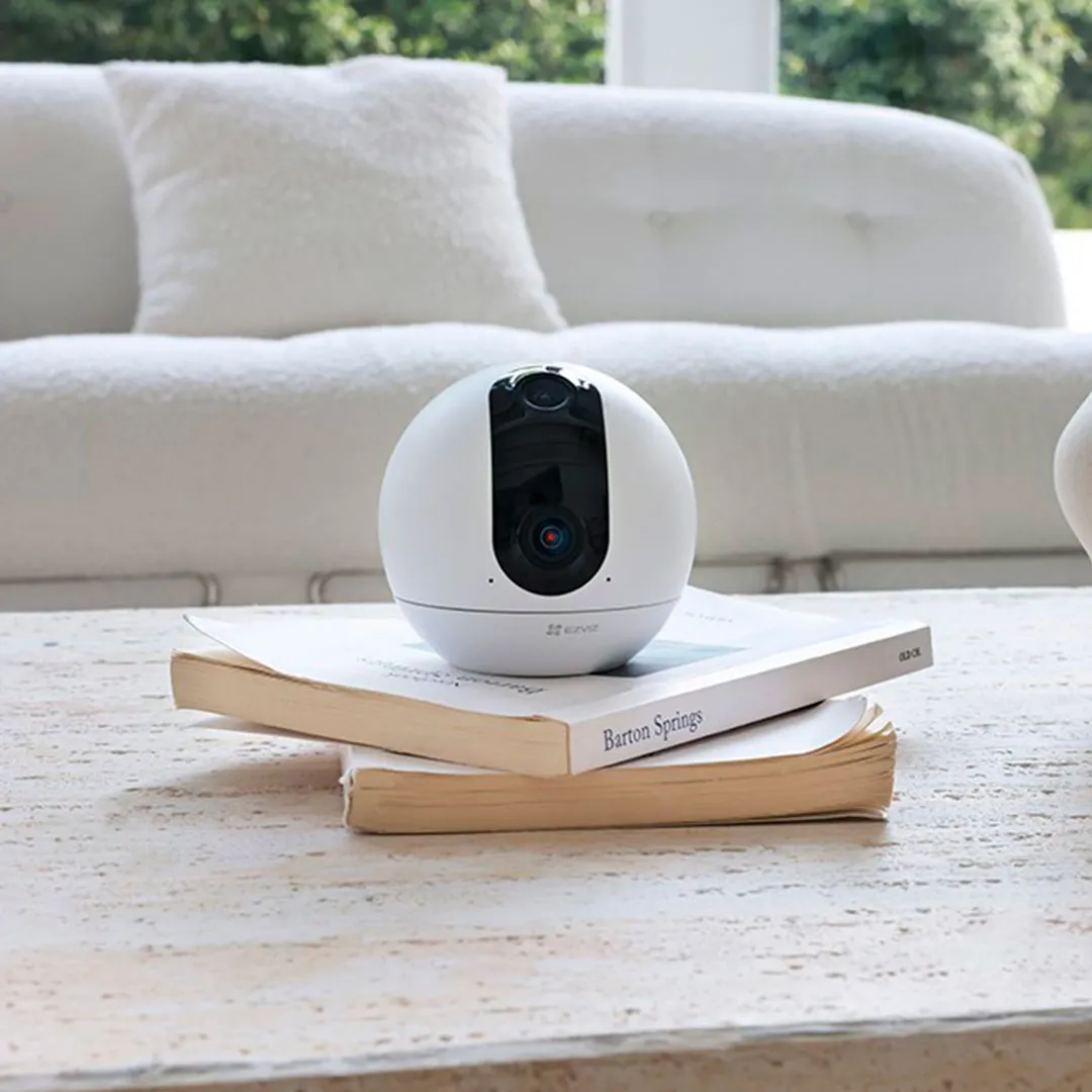 CÁMARA DE SEGURIDAD EZVIZ C60P 2K+ WIFI 6 INTERIOR DOBLE LENTE 360 GRADOS - 4