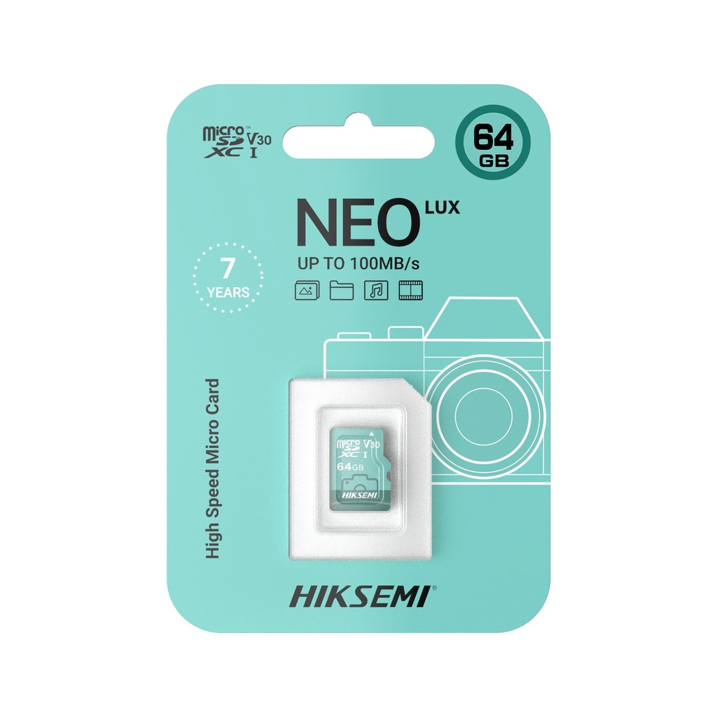 MEMORIA MICRO SD 64GB HIKVISION NEO LUX, ALTA VELOCIDAD Y CAPACIDAD IDEAL PARA CÁMARAS Y DISPOSITIVOS MÓVILES - 2