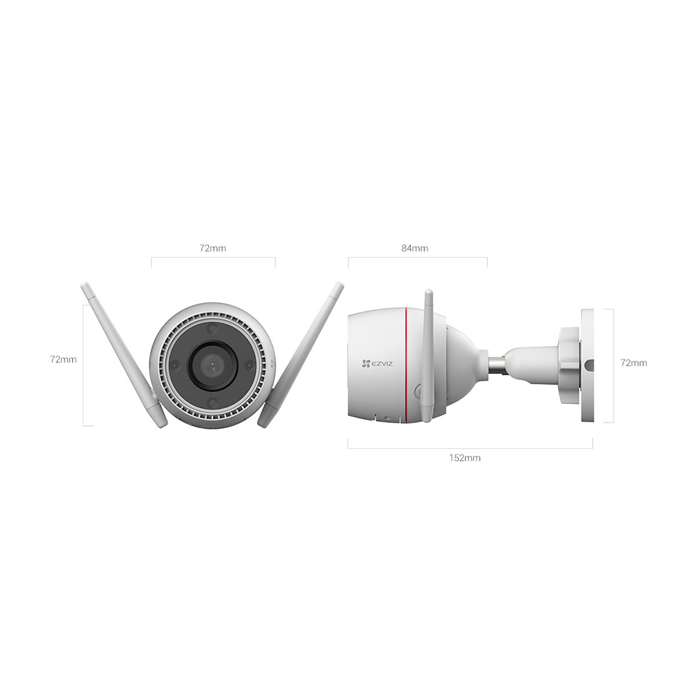 CÁMARA DE SEGURIDAD EZVIZ H3C 2K 3MP WIFI PARA EXTERIORES - 4