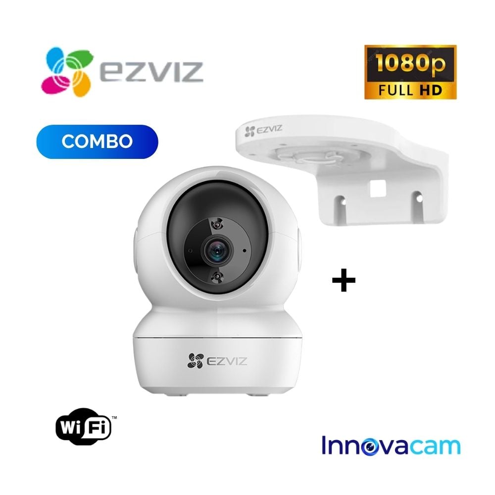 CÁMARA DE SEGURIDAD WIFI H6C FULL HD + SOPORTE DE MONTAJE PARA INTERIORES EZVIZ - 1