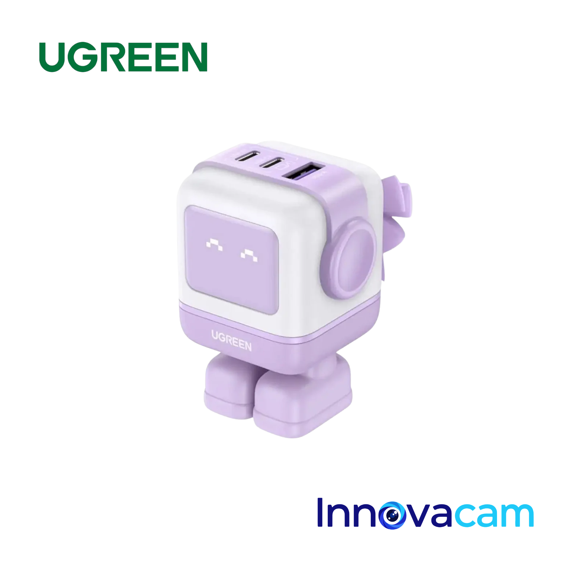 CARGADOR ROBOT GAŃ UGREEN NEXODE RG 65W 3 PUERTOS CARGA RÁPIDA USB-C/A - 1